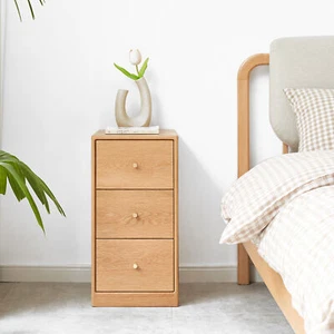 Wooden Storage Cabinet Bedside Table End Side Table Nightstand With 3 Drawers US - Picture 1 of 8