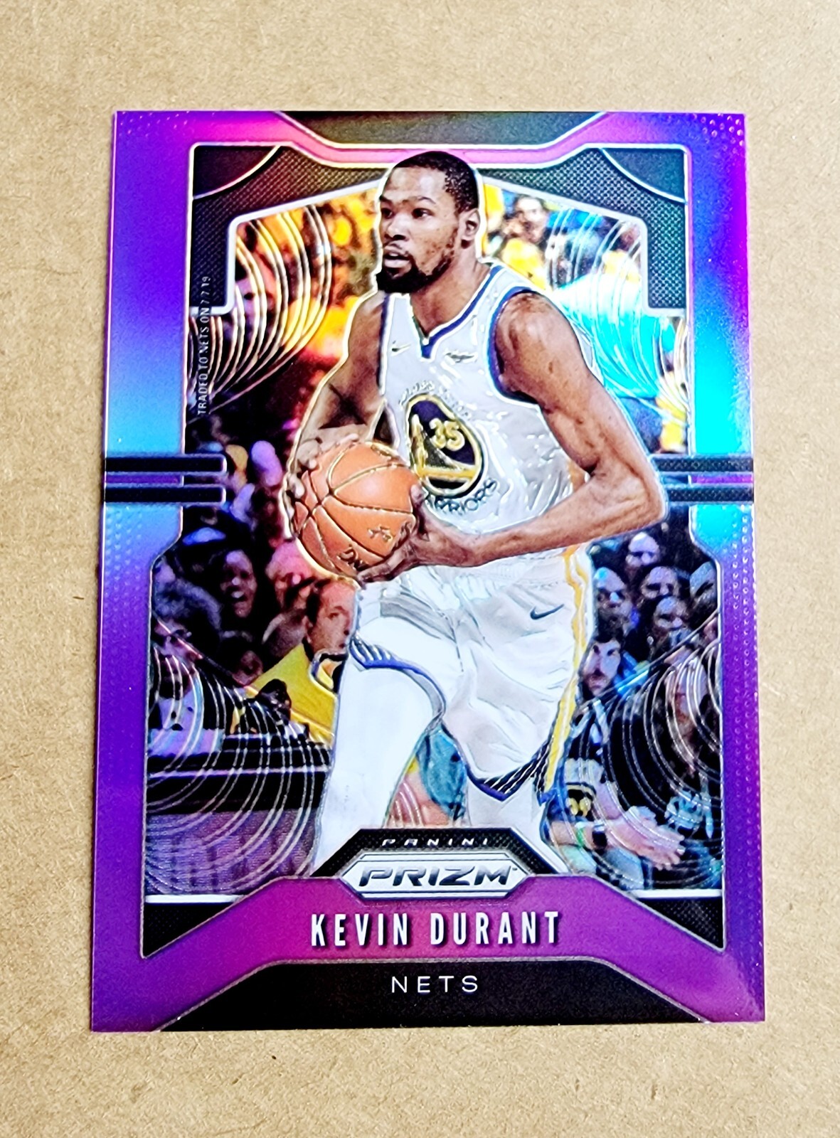 2019/20 PANINI PRIZM KEVIN DURANT PURPLE PRIZM RARE SP #/75 !