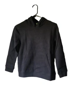 New Tek Gear Hoodie Boys Soft Fleece Black Pull Over Hoodie Top Casual Boys Sz S - Picture 1 of 12