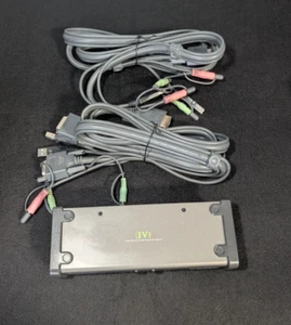 IOGEAR GCS1102 2-Port DVI KVMP Switch With Cables, No AC Power Cord - Picture 1 of 4
