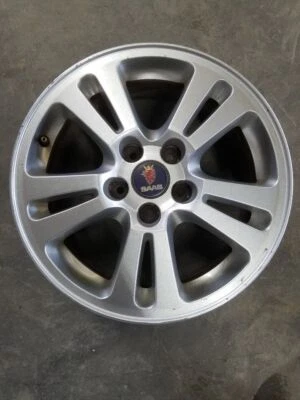 Used Wheel fits: 2007 Saab 9-3 16x6-1/2 alloy 5 spoke double spoke Grade A - Image 1 of 4