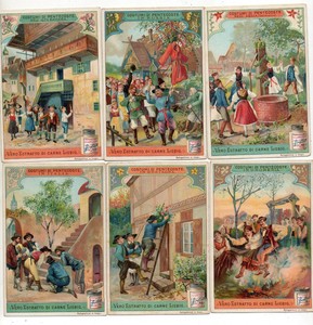 LIEBIG S.698    F 699  ,.' WHITSUN CUSTOMS   '  V/G .COND. ITALIAN   ISSUE.