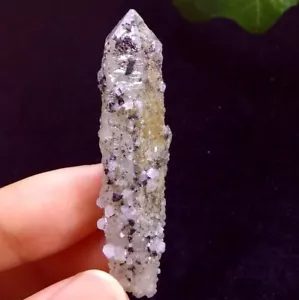 52 mm pozo de cuarzo con mineral de cristal DT 2409 con hemitita - Imagen 1 de 6