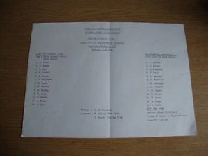 1989/90 Stoke City v Wolverhampton Wolves - Pontins League - Programm/Teambogen - Bild 1 von 2