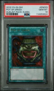 2010 Yu-Gi-Oh! Pot of Greed DPKB-EN029 Ultimate Rare PSA 10 GEM MINT - Picture 1 of 1