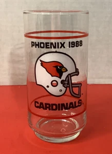 1988 NFL Phoenix Cardinals Mobile Gas 16 oz. drinking glass - Picture 1 of 7