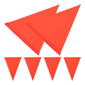 6 Stück Fahrrad Sicherheitsflagge Fahrrad Sicherheitsflagge Sicherheits-Dreiecksfahne Ersatz - Bild 1 von 12