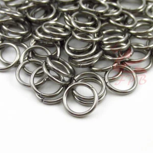 8mm Jump Rings - 100/200/500 Stainless Steel 18 Gauge Open Jumprings F10272 - Picture 1 of 2
