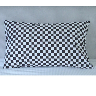 Pillowcase Ska Check Black and White 28" x 18" 2 Tone Bedding SINGLE Pillow Case - Image 1 of 4