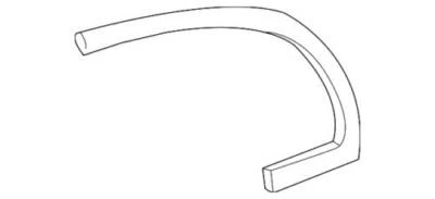 Moldura de ventana izquierda original Ford Lincoln 1998-2011 Town Car YW1Z-54255A61-BA Foto 1 de 2