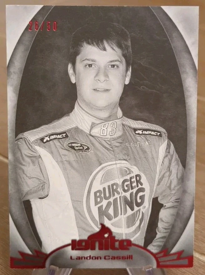 2012 Press Pass Ignite Black & White Red /50 Landon Cassill - Image 1 of 1
