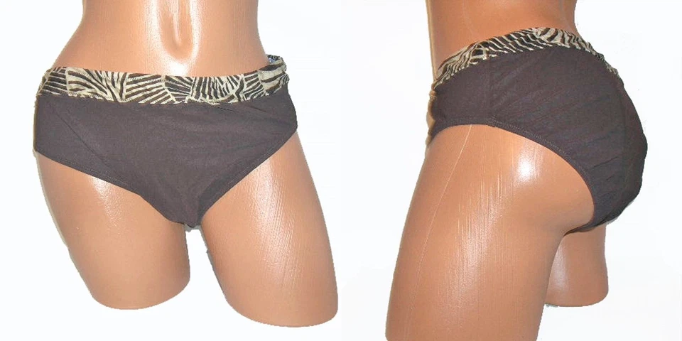 Profile NEW Brown Women's Size 14 L Large High Waist Swimsuit Bikini Bottom 1214 - Image 1 of 1