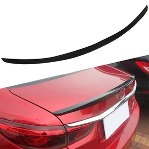 Fit For Mazda 6 Mazda6 2014-2019 ATENZA Rear Trunk Lip Spoiler Wing Glossy Black - Picture 1 of 11