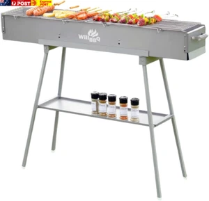 Commercial Quality Multi-Size Charcoal Hibachi BBQ Portable Grill Great for Back - Picture 1 of 6
