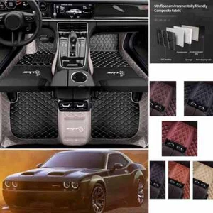 Fit For Dodge Charger Challenger SRT 2006-2024 Car Floor Mats Leather Waterproof - Picture 1 of 24