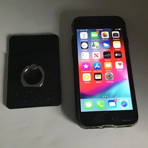 Toscana Cuero Negro Portatarjetas Anillo de Metal Soporte para Teléfono Lexus 30 Aniversario  - Imagen 1 de 9