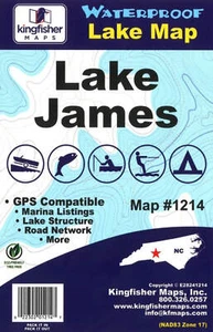 Lake James, NC Angelkarte - 12214 - Bild 1 von 1