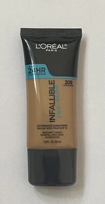 Loreal Infallible Pro-Glow 24hr Foundation SPF 15 209 Caramel Beige - Image 1 of 2