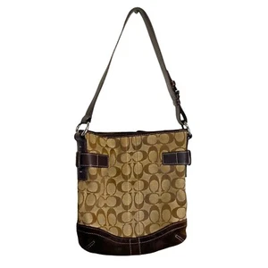 Coach Signature C Hobo Bag mit Lederbesatz & verstellbarem Riemen - Bild 1 von 10