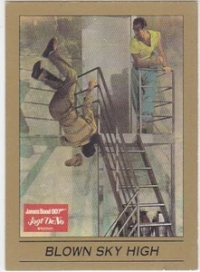 Tarjeta coleccionable M) 1993 Eclipse James Bond 007 #18 Blown Sky High - Imagen 1 de 2