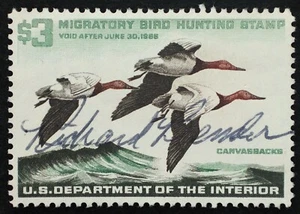 U.S. Used Stamp Scott #RW32 $3 Federal Duck Hunting. XF - Superb Appearing. - Picture 1 of 2