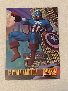 1995 Fleer Skybox Captain America vs. Batman DC Marvel Promo Card - Picture 1 of 2