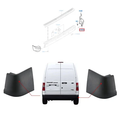 For Ford Transit Connect 2003-2013 Rh Lh Bumper Corner End Caps 4420161 4420160 - Image 1 of 4