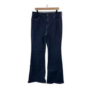 Old Navy Womens High-Rise Flare Jeans Size 14 Dark Wash Denim Western 34x31 - Picture 1 of 8