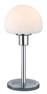 Wilhelm Matte Nickel LED Table Lamp with Bowl/Dome Shade - Picture 1 of 3