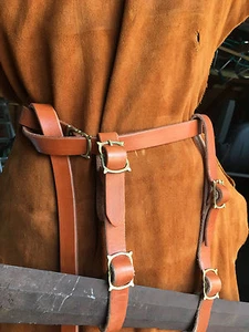 Medieval Buckle Belt & Scabbard Keepers - SCA Faire Sword Rennie Knight - Picture 1 of 12