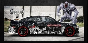 For 2015 - 2023 Dodge Charger Side Design Anti-Venom Partial Wrap Design - Picture 1 of 2