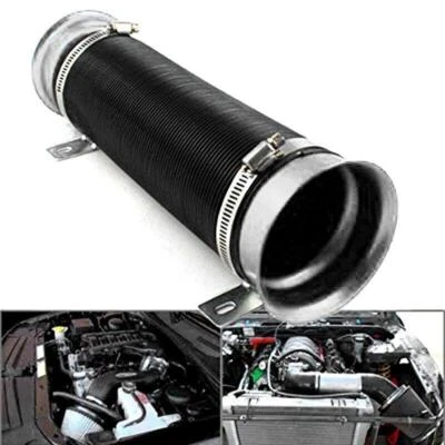 Auto Car 3" Extendable 1M Washable Engine Turbo Cold Air Intake Pipe Hose Tube - Image 1 of 4