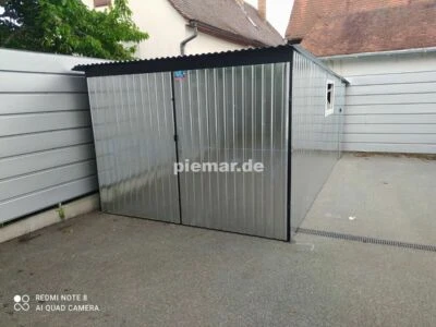 Garage Blechgarage 3x5,5m Container Lagerbox Schuppe mit Aufbau 10877!! - Bild 1 von 4