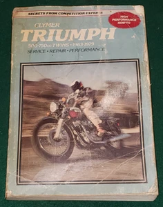 Manual de reparación Triumph 500cc 750cc gemelos con Perfromance Secrets 1963 a 1979 - Imagen 1 de 2