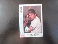 1989 Best Greenville Braves # 8 Juan Pacho Card (B60) Atlanta Braves