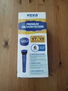 Veva Advance Premium Vacuum Filters - 6 PK for V7/V8 Series Vacuums. - Picture 1 of 7