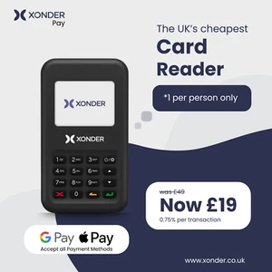 Xonder All-in-One Card Reader cheaper than SumUp– Accept Visa, Mastercard, Amex - Picture 1 of 2