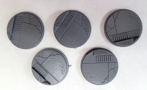 35 mm bases Marvel Crisis Protocol 5x calles de la ciudad con pequeñas rejillas Necromunda - Imagen 1 de 1