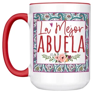 La Mejor Abuela Mug Gift Spanish Grandma Mother's Day, Birthday Present - Picture 1 of 29