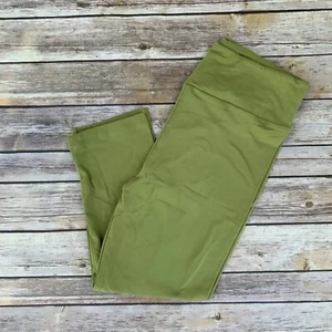 Leggings para mujer CAPRI lisos verde oliva OS talla única 2-10 cintura de yoga - Imagen 1 de 3