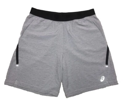Pantalones Cortos de Correr ASICS Performance Para Hombre L Ligeros Secado Rápido Gris Jaspeado Foto 1 de 4