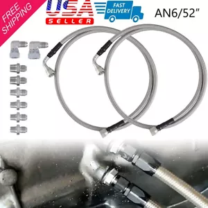 Kit de líneas de enfriador de transmisión trenzada SS flexible para GM 4L60E 4L80E - Manguera 6AN - Imagen 1 de 12