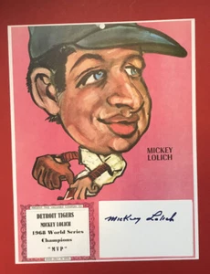 Mickey Lolich Autographed Caricature - Picture 1 of 3