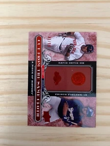 2008 UD A Piece of History Cut From the Same Cloth Red #OF ORTIZ / FIELDER 85/99 - Picture 1 of 2
