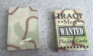  Iraqi Most Wanted Playing Card Sets Bicycle & Unnamed Still Sealed in Boxes - Bild 1 von 6