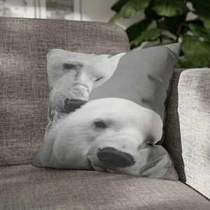 FUNDA ALMOHADA FUNDA COJÍN | OSO POLAR ANIMAL OSO MARINO #2 - Imagen 1 de 7