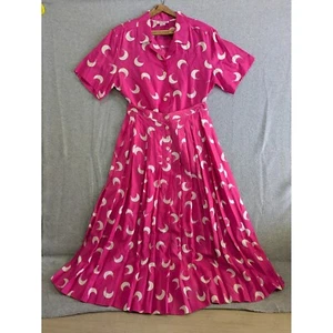 Jones New York Vintage Rosa Top Rock Set Gr. 12/14 Viskose Plissee Mond Retro - Bild 1 von 20