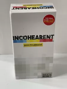 Juego de cartas para adultos IncoHEARent Party Guess The Gibberish casi nuevo LN - Imagen 1 de 3