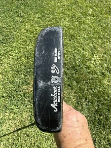 RARE! Acushnet Bullseye Wide Flange Black Putter 35" Original Grip Shaft VGC++ - Picture 1 of 15