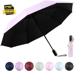 46" Travel Sun & Rain Umbrella, Lightweight Windproof Umbrella, Portable Lightwe - Picture 1 of 9